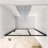 90x185cm Schwarz Duschkabine Drehtür Nischentür 6mm Produktbild-Vorschau 2