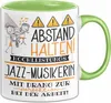Jazz-Musikerin Tasse Geschenk Lustig Abstand Halten Produktbild-Vorschau 1