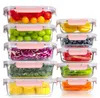 YASHE Boîtes en verre LN-10pcs-Pink, 10 pièces, 7,05 L Voir les images du produit 1