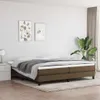vidaXL Box spring posteľný rám tmavohnedý 200x200 cm látka Náhľad obrázku produktu 2