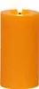 LED Kerze 7x15cm mit Timer Wachs Rustik Orange / Warmweiß Produktbild-Vorschau 1