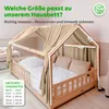 Hausbetthimmel Baumwoll Musselin Betthimmel Kinder Hausbett Produktbild-Vorschau 4
