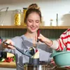 Spätzle-/aardappelpers. Spätzlepers, rond gat, zwart... Productafbeelding-voorbeeld 4