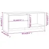 Mobile TV bianco 90x35x40 cm materiale in legno Anteprima dell’immagine prodotto 8
