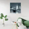 Leinwandbild Brooklyn Bridge beleuchtet 40x40 Feeby Produktbild-Vorschau 2