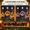 LED Fensterdeko Weihnachten 3er Set, Stern Weihnachtsbaum Produktbild-Vorschau 3