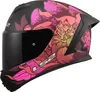 LS2 FF820 Rapid III Poppies Casco, nero/rosa, XS (53/54) Anteprima dell’immagine prodotto 2