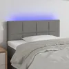 vidaXL LED čelo postele Tmavo šedá 80x5x78/88 cm Látka Náhľad obrázku produktu 2