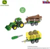John Deere Traktor mit Holz u. Heuwagen Produktbild-Vorschau 14