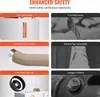 A collage of images highlighting safety features of a diesel heater. Podgląd zdjęcia produktu