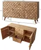 FineBuy Sideboard Akazie Massivholz 140 cm 2 Türen & 3 Produktbild-Vorschau 3