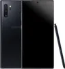A black Samsung Galaxy Note 10+ Plus 5G smartphone with its stylus. Voir les images du produit