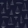 ESTAhome carta da parati barche blu navy - 136428 - 53 cm x Anteprima dell’immagine prodotto 4