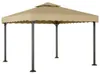 vidaXL Pavillon Taupe 3x3 m Aluminium und Stahl Produktbild-Vorschau 4
