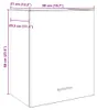 vidaXL Hängeschrank Lyon Artisan-Eiche 50x31x60 cm Produktbild-Vorschau 8