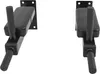 A pair of black wall-mounted dip bars against a white background. Produktbild-Vorschau