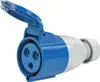 CEE Kupplung | CEE 3 Polig | 240V 32A | Blau | IP44 | Produktbild-Vorschau 1