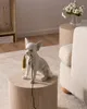 BELIANI Stolní lampa bílá polyresin zvířecí motiv tvar psa Náhled obrázku produktu 4