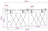vidaXL Tête de lit suspendue en tissu taupe Voir les images du produit 8