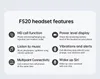 F520 Fineblue Lavalier bezdrôtové slúchadlá, BT 5.3 | Náhľad obrázku produktu 12