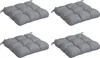 Outsunny Lot de 4 coussins de chaise de jardin, Coussins Voir les images du produit 1