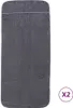 vidaXL Asciugamani da spiaggia 2 pz. Antracite 60x135 cm Anteprima dell’immagine prodotto 1