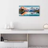 DEQORI Glasuhr 60x30 cm Modern 'Bachalpsee vor Alpen' Produktbild-Vorschau 3