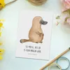 Mr. & Mrs. Panda Postkarte Schnabeltier Mut - Weiß - Produktbild-Vorschau 2