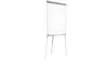 A white flip chart on a tripod stand against a white background. Produktbild-Vorschau