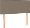vidaXL Boxspringbett mit Matratze Taupe 90x200 cm Stoff Produktbild-Vorschau 5