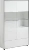Kenan vitrine 2 portes, 1 tiroir laqué blanc brillant. Voir les images du produit 1