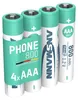 ANSMANN Telefon Akku AAA, 4 Stück, 800mAh 1,2V, DECT Produktbild-Vorschau 1