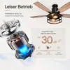 Deckenventilator mit Beleuchtung und Fernbedienung, Φ112cm Produktbild-Vorschau 8