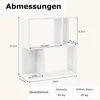 COSTWAY Bücherregal mit 4 Fächern, Beistelltisch Couch, Produktbild-Vorschau 7