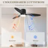 Ventilateur de plafond HOMCOM avec lampe et télécommande, Voir les images du produit 7