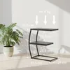 Relaxdays 4052025859589, Noční stolek, Černá, MDF, Kov, Náhled obrázku produktu 4