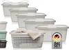 Wäschekörbe 6er Set Weiß,  6 x Körbe 35 l Produktbild-Vorschau 1