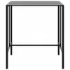A black metal bar table is shown against a white background. Produktbild-Vorschau