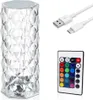 Lampada da tavolo LED in cristallo, 16 colori Anteprima dell’immagine prodotto 2