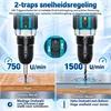 AJIEQAQ Accuboormachine 21V MAX, 45 Nm, 18+1, 2 Productafbeelding-voorbeeld 5