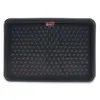 A black shoe tray with a textured surface and a red logo. Podgląd zdjęcia produktu