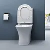 doporro WC à poser céramique blanc toilette avec réservoir Voir les images du produit 3