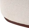 BELIANI Pouf Hellbeige Stoff Gepolstert Asymmetrische Form Produktbild-Vorschau 6