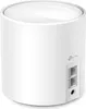 A white cylindrical TP-Link mesh WiFi system unit is shown against a white background. Produktbild-Vorschau