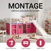 Homestyle4u Hochbett 90x200 mit Rutsche Lattenrost Vorhang Produktbild-Vorschau 18