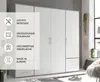 Kleiderschrank "Valencia" in Beton Optik / Weiß mit 4 Produktbild-Vorschau 6