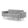 BEAUTYSOFA | 3-Sitzer Sofa VENEZIA Chenillestoff Grau – Produktbild-Vorschau 2