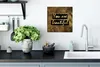 MuchoWow® Poster Zitat - Schönheit - Braun - Gold 30x30 cm Produktbild-Vorschau 3