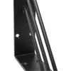A close-up view of a black metal shelf bracket with three rods. Produktbild-Vorschau