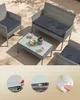 SONGMICS Balkonmöbel-Set, Polyrattan Lounge-Möbel, Produktbild-Vorschau 4
